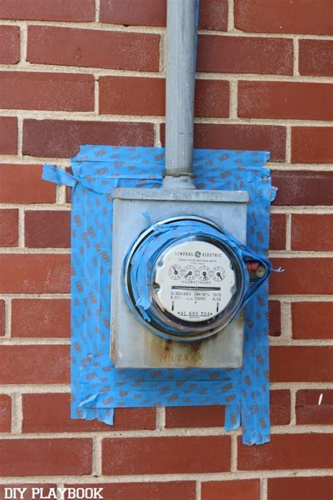 how to clean electric meter box|electrical meter box paint.